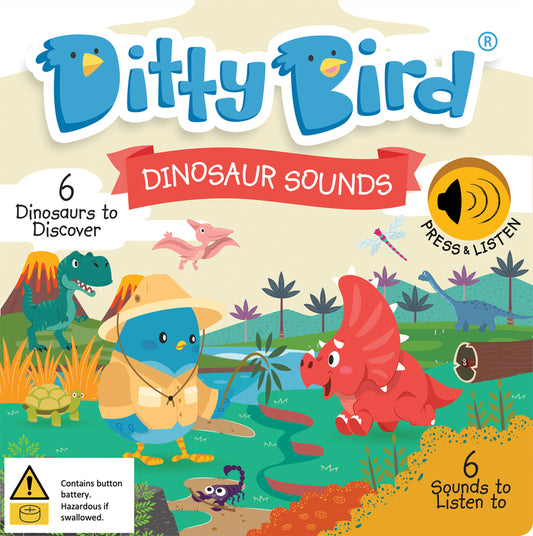 Ditty Bird Dinosaurs Sounds Book
